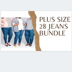Two Pair of Plus Size Jeans Size 28